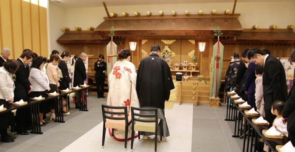 ﾁｬﾍﾟﾙ式だけではない!!日本の伝統的なスタイルの神前式も出来ちゃう！？