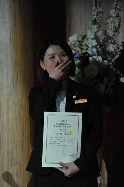 新潟市　結婚式場　ピアザララルーチェ　プランニング　グランプリ　新郎新婦　おめでとう