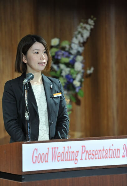 新潟市　結婚式場　ピアザララルーチェ　プランニング　グランプリ　新郎新婦　おめでとう