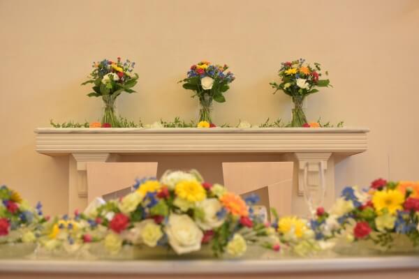 メインテーブル　装花