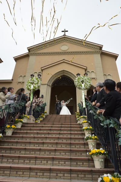 結婚式　ルーチェ　演出　バズーカ