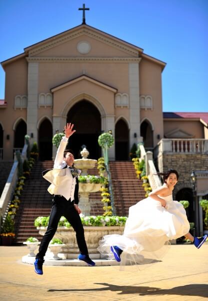 前撮り　タキシード　ドレス　ルーチェ　広場