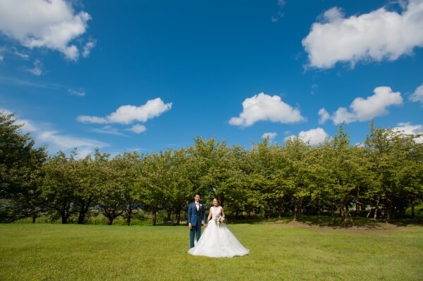 タキシード　ドレス　前撮り