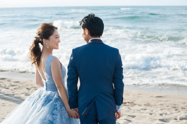 タキシード　ドレス　前撮り