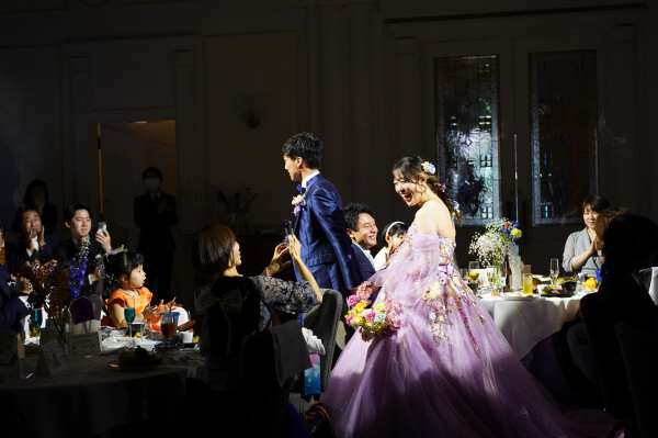 シルエット入場